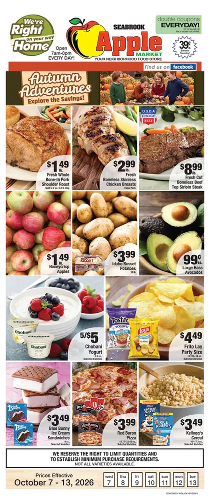 Seabrook Apple Market Indexed Weekly