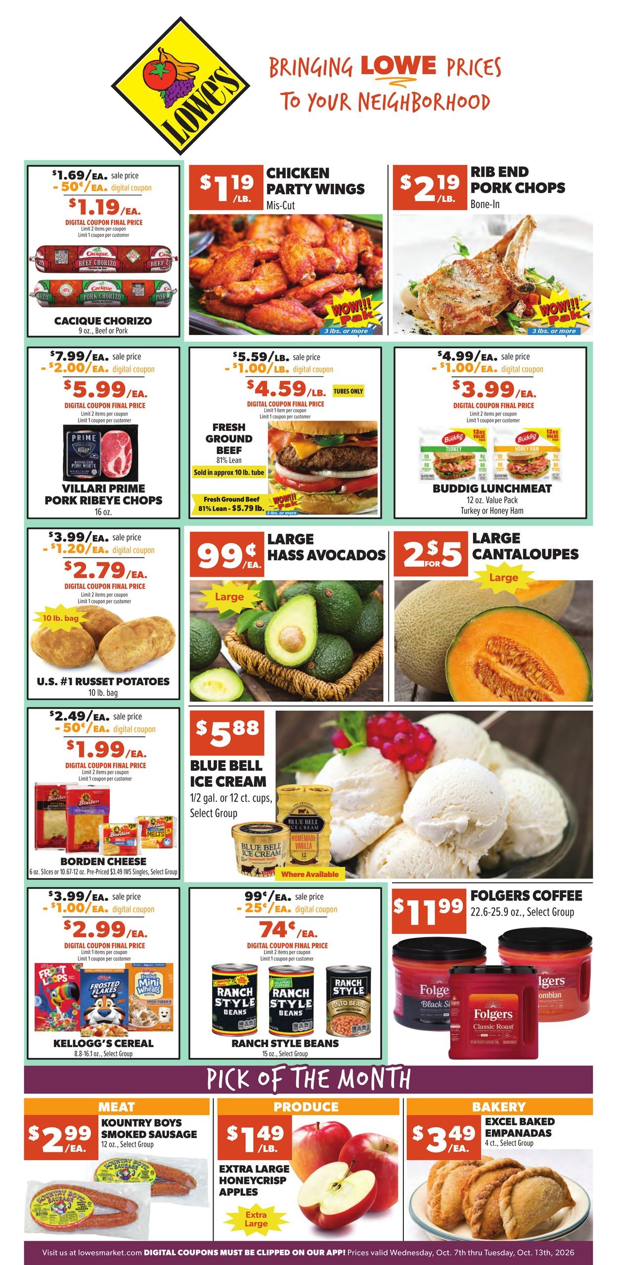 Lowe's Market weekly ad page 1