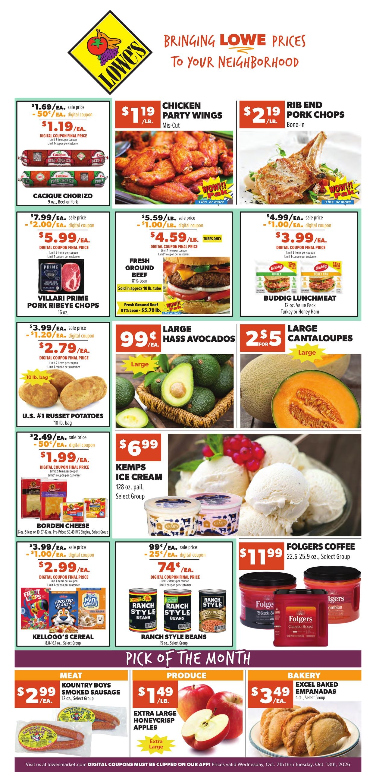 Lowe's Market weekly ad page 1