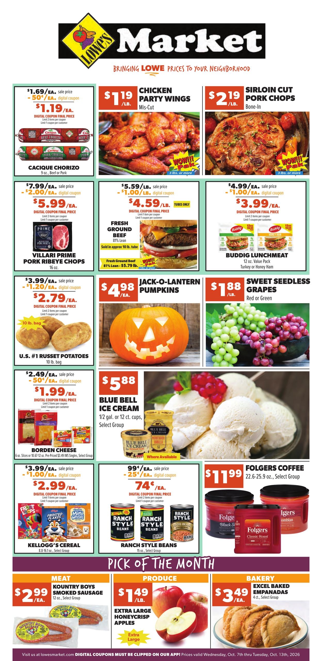 Lowe's Market weekly ad page 1