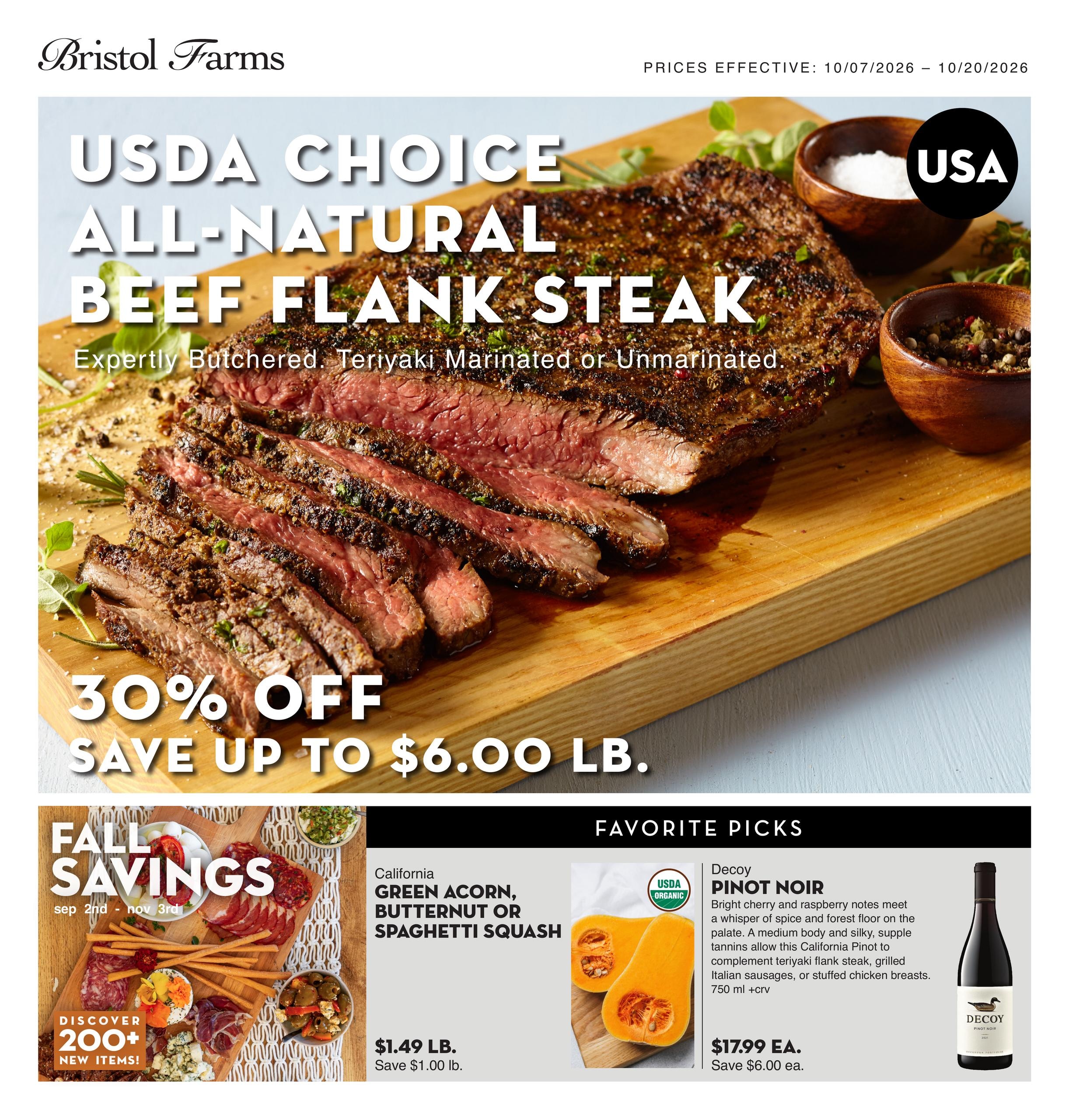 Bristol Farms weekly ad page 1
