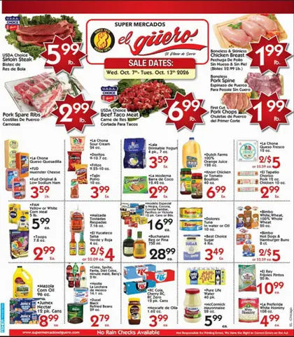 Super Mercados El Guero Indexed Weekly