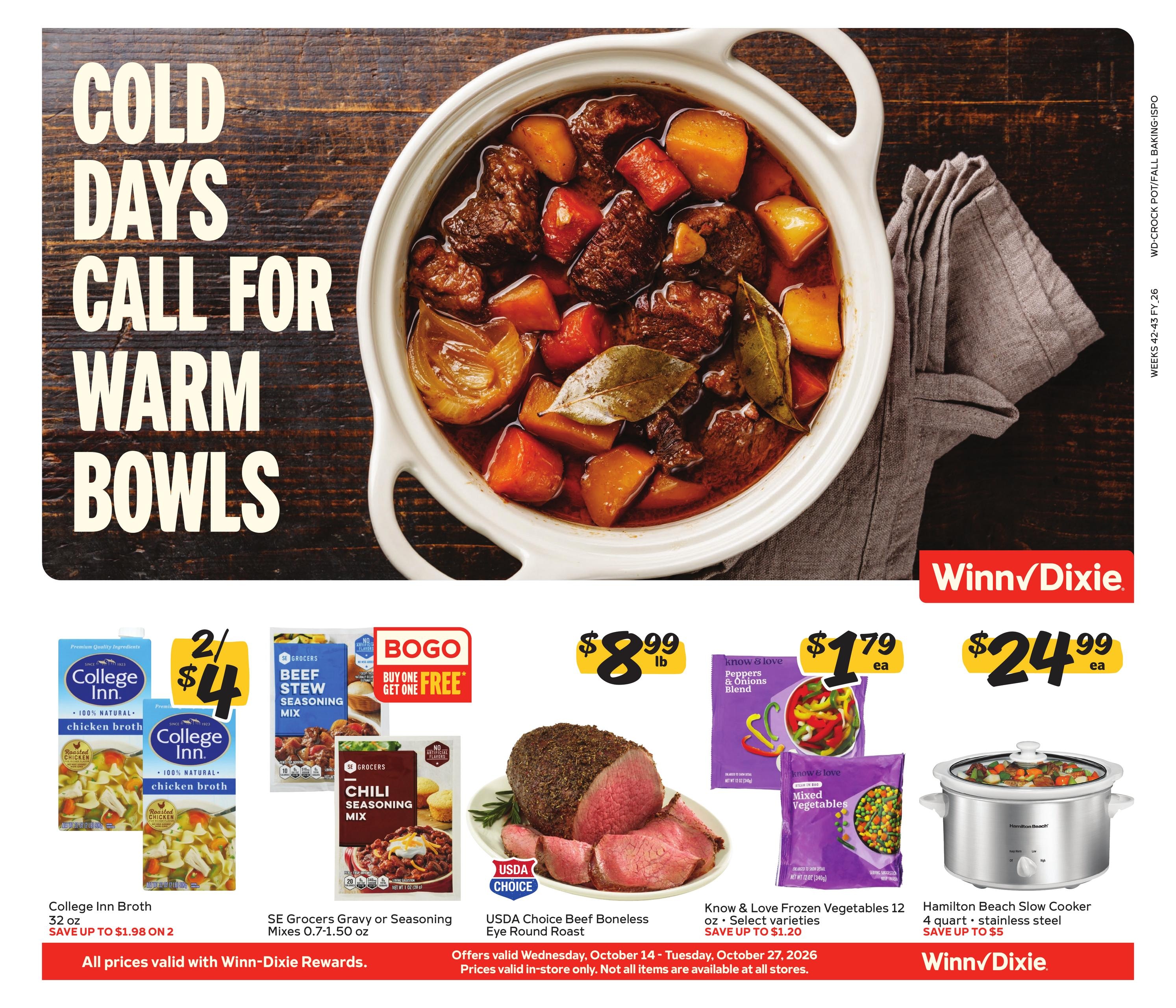 Winn-Dixie weekly ad page 1
