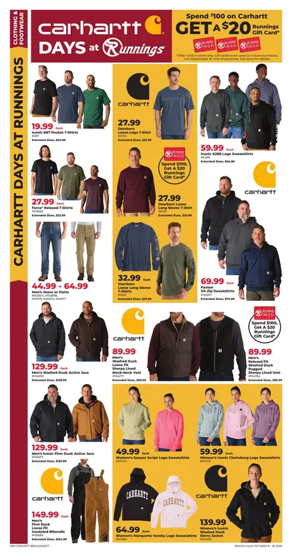 Runnings Carhartt DAYS
