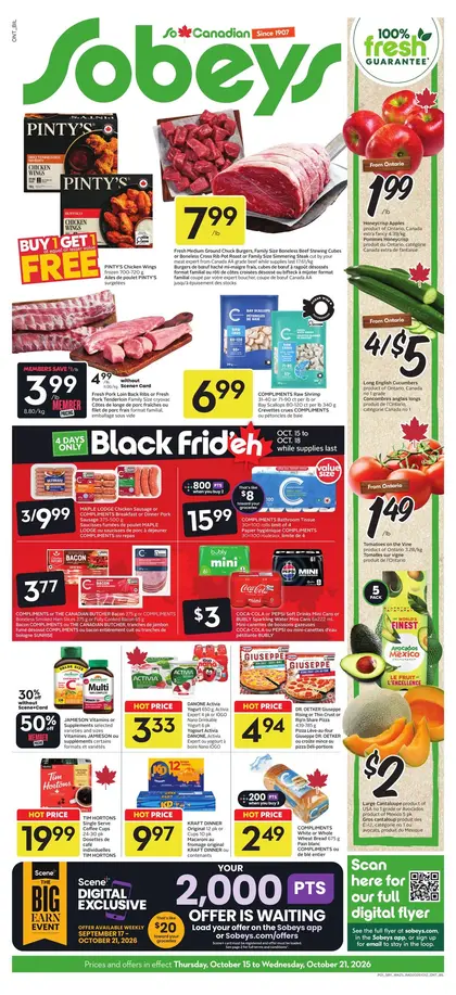 Sobeys Weekly eFlyer 10/15 -10/21