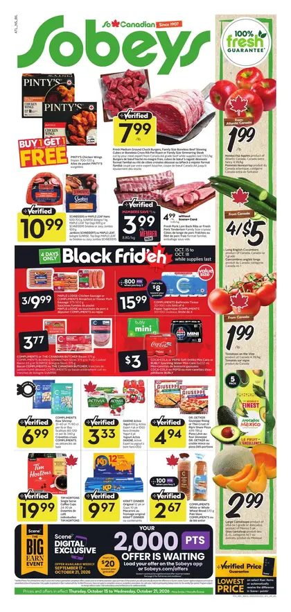 Sobeys Weekly eFlyer 10/15 -10/21