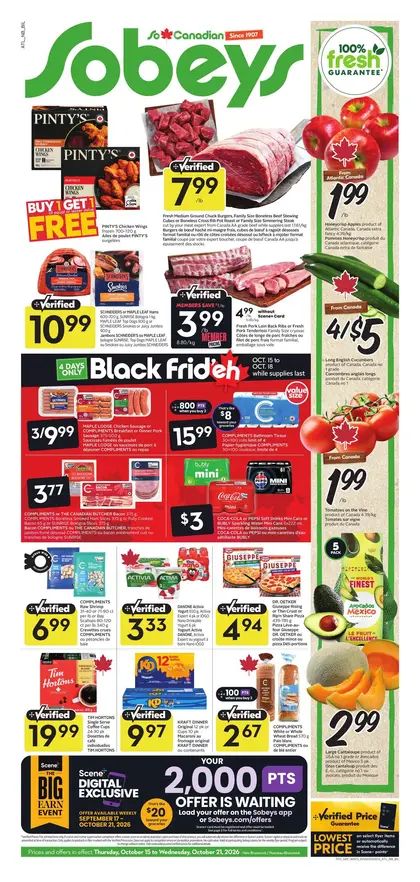 Sobeys Weekly eFlyer 10/15 -10/21