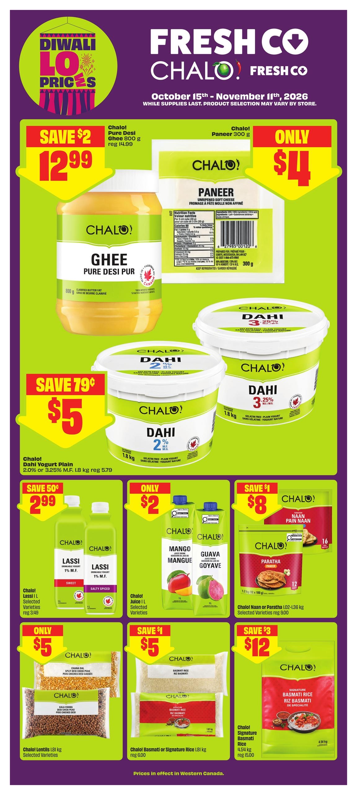 Chalo FreshCo flyer page 1