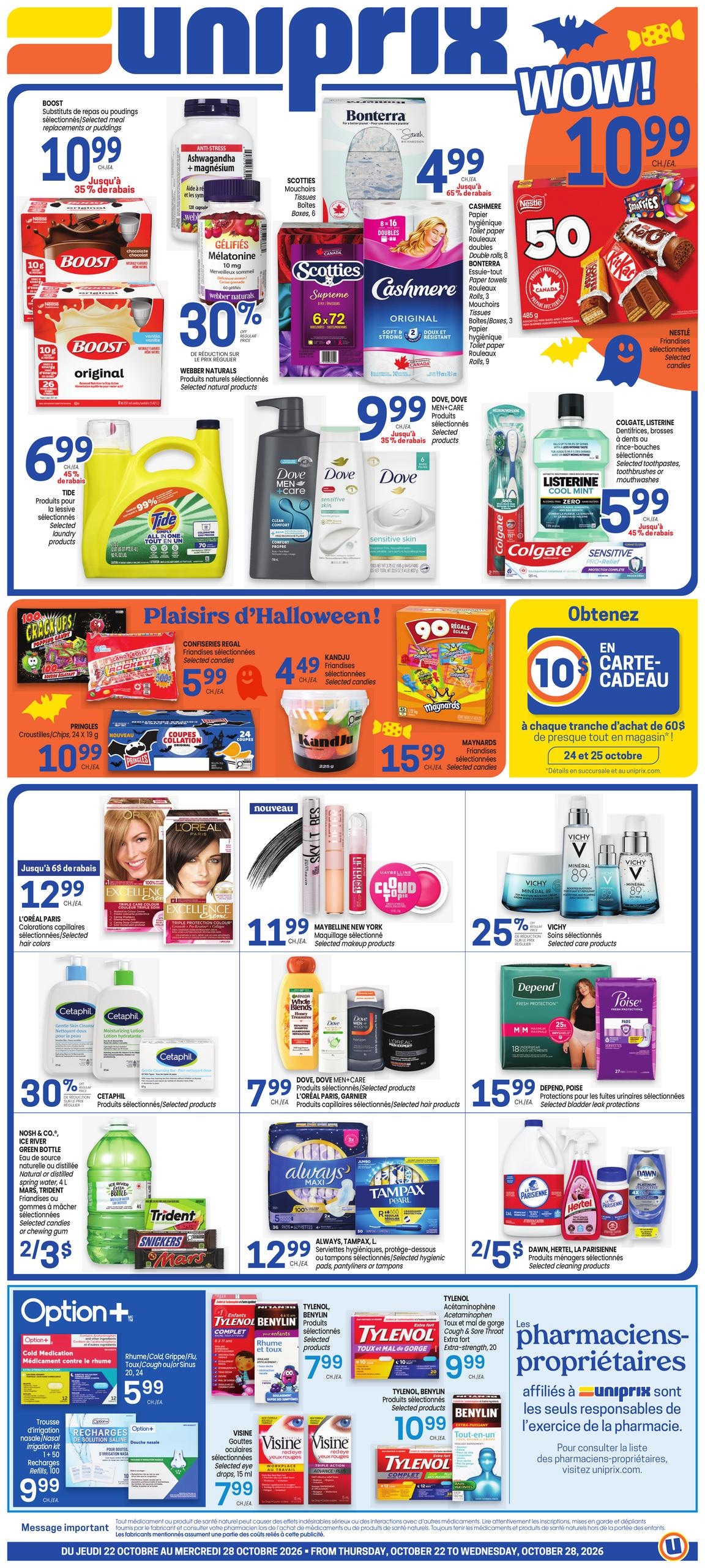 Uniprix flyer page 1
