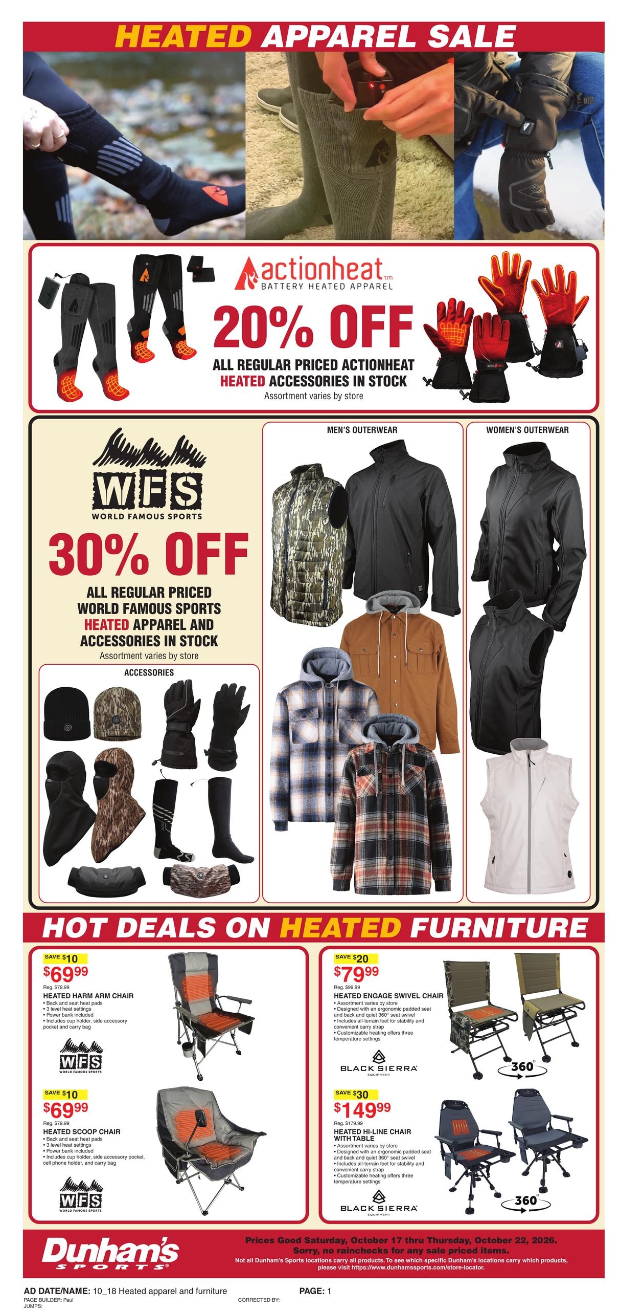 Dunham's Sports weekly ad page 9
