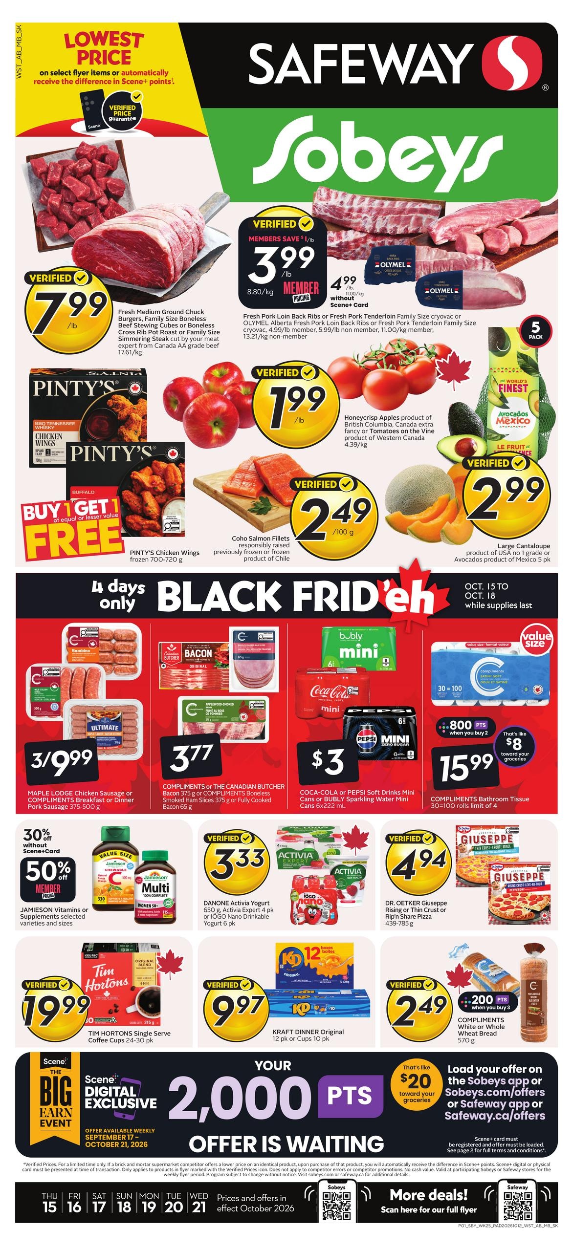 Sobeys flyer page 1
