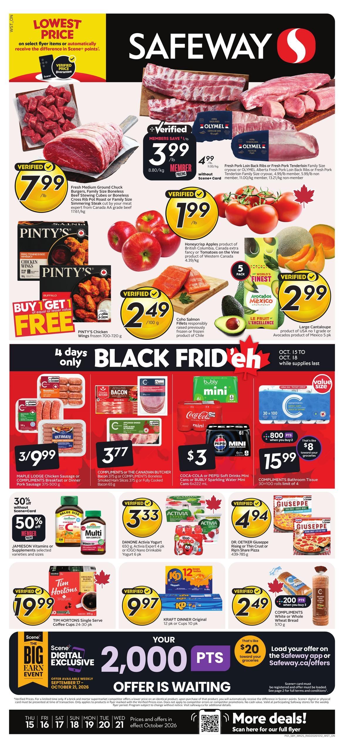 Safeway flyer page 1