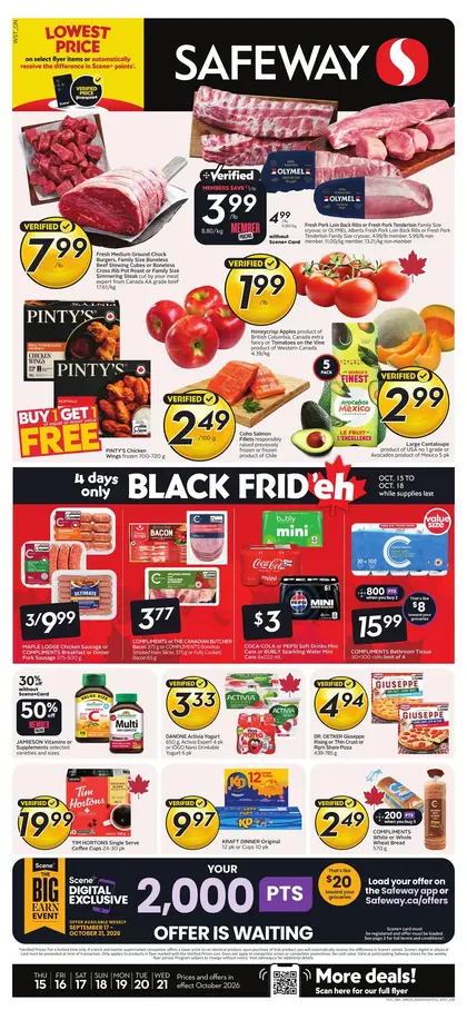 Safeway Weekly eFlyer 10/15 -10/21