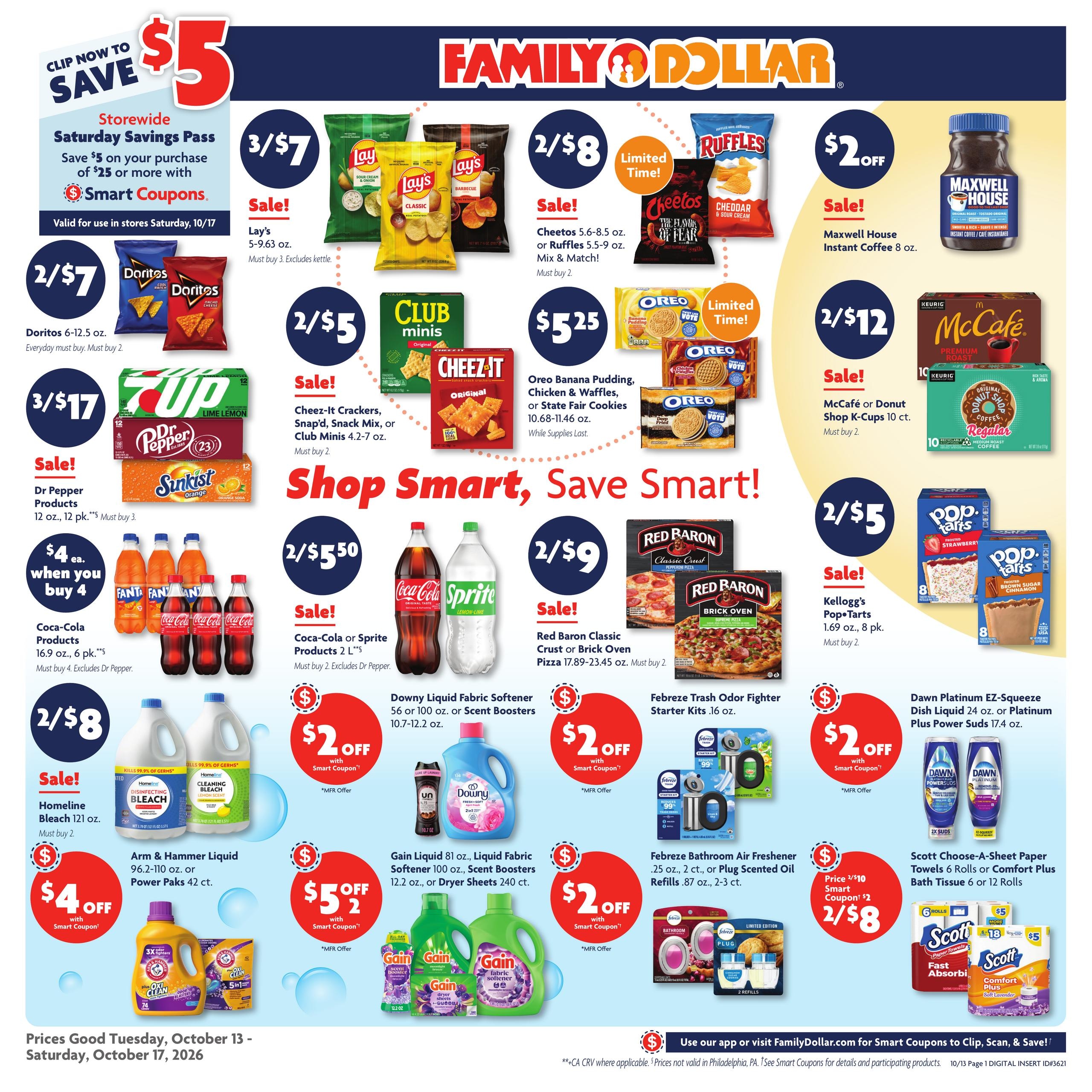 Family Dollar weekly ad page 1
