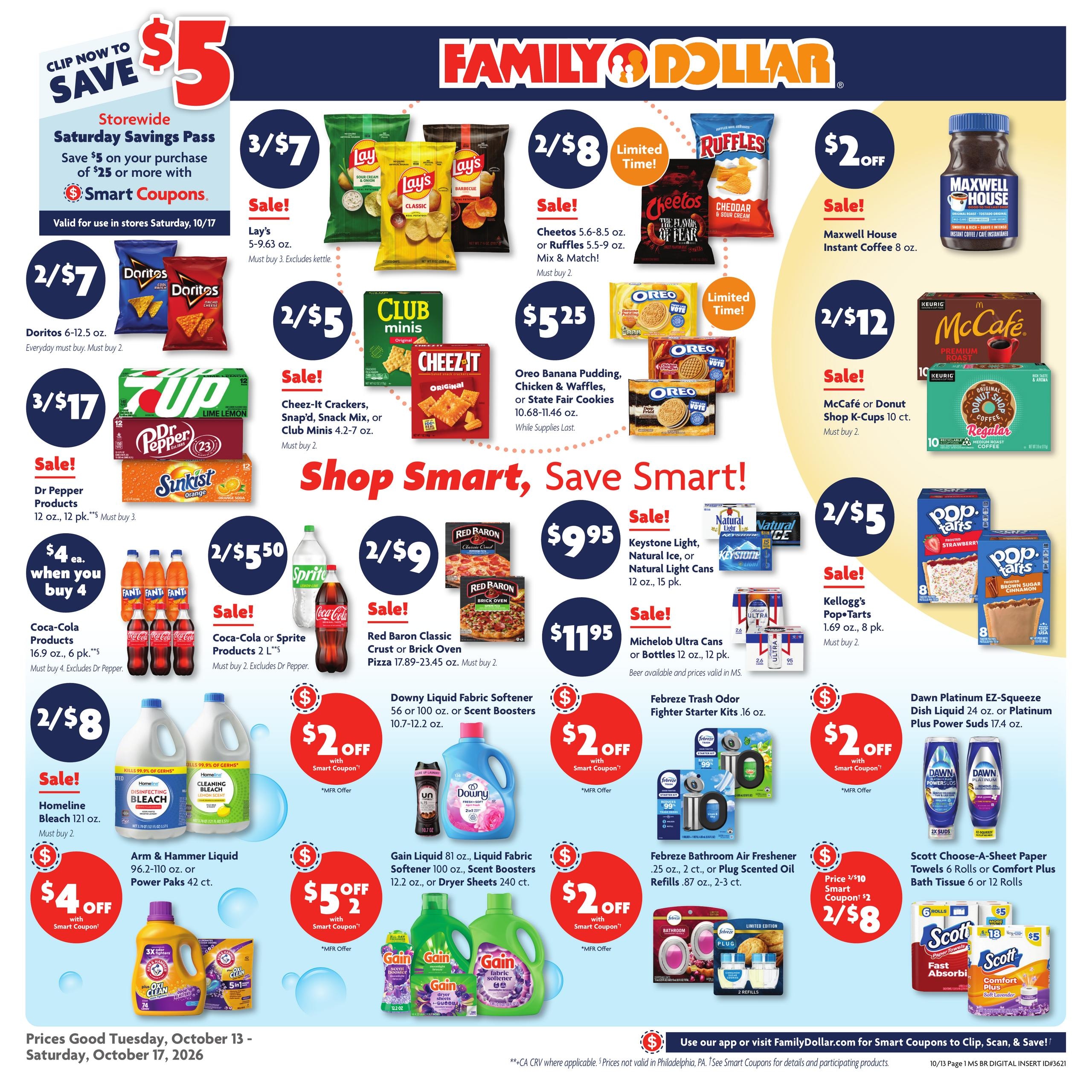Family Dollar weekly ad page 1