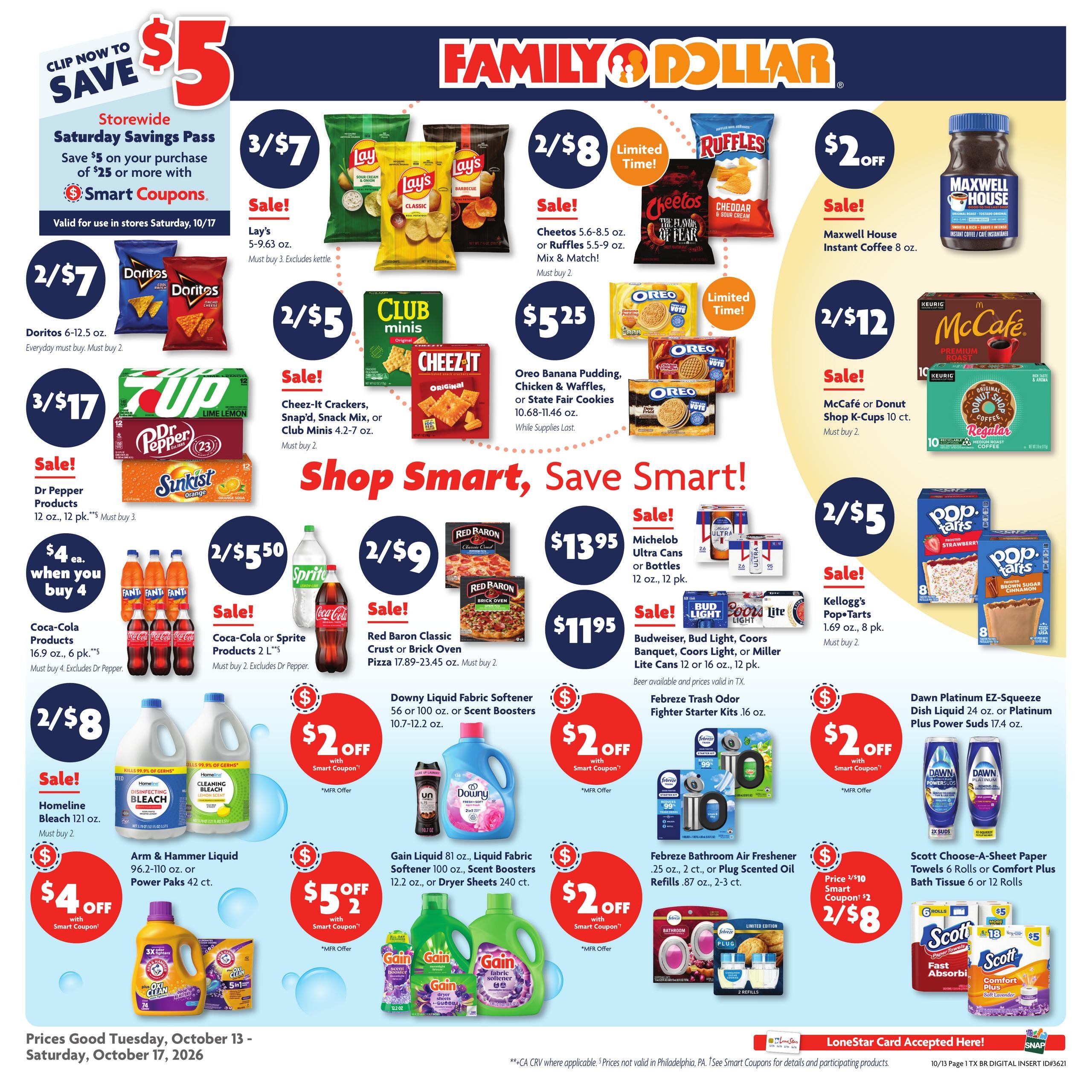 Family Dollar weekly ad page 1
