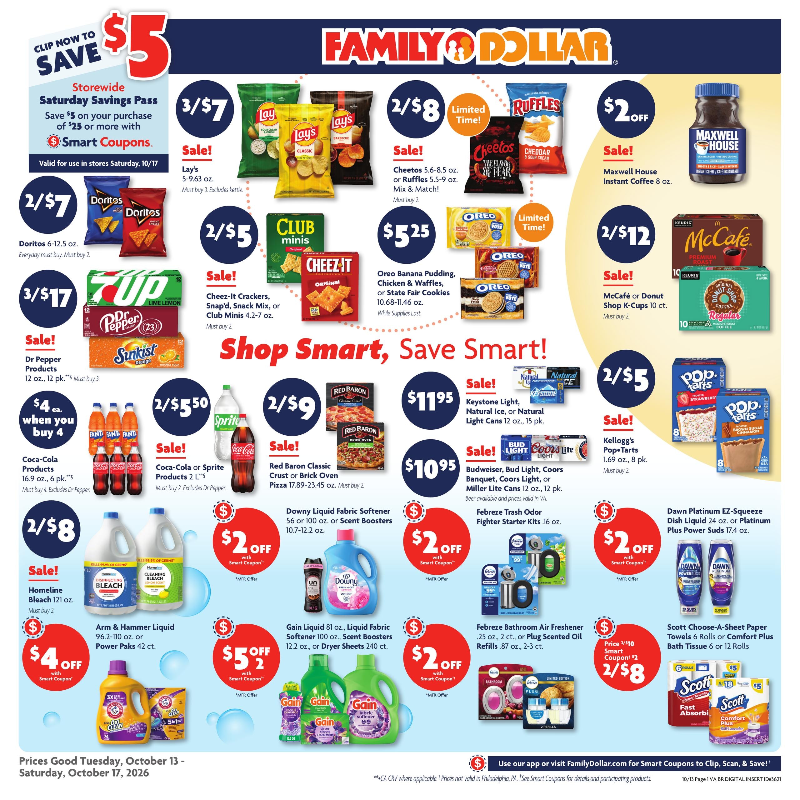 Family Dollar weekly ad page 1