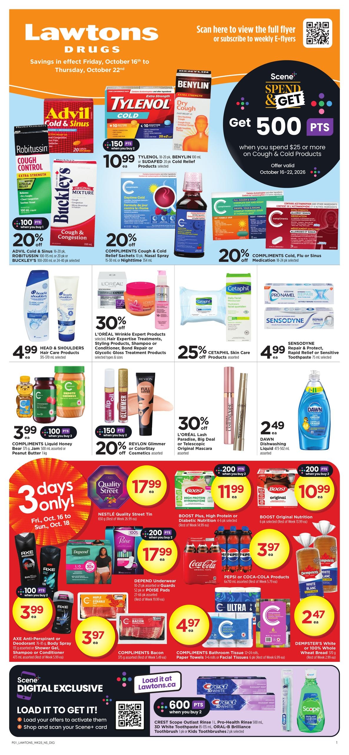 Lawtons Drugs flyer page 1
