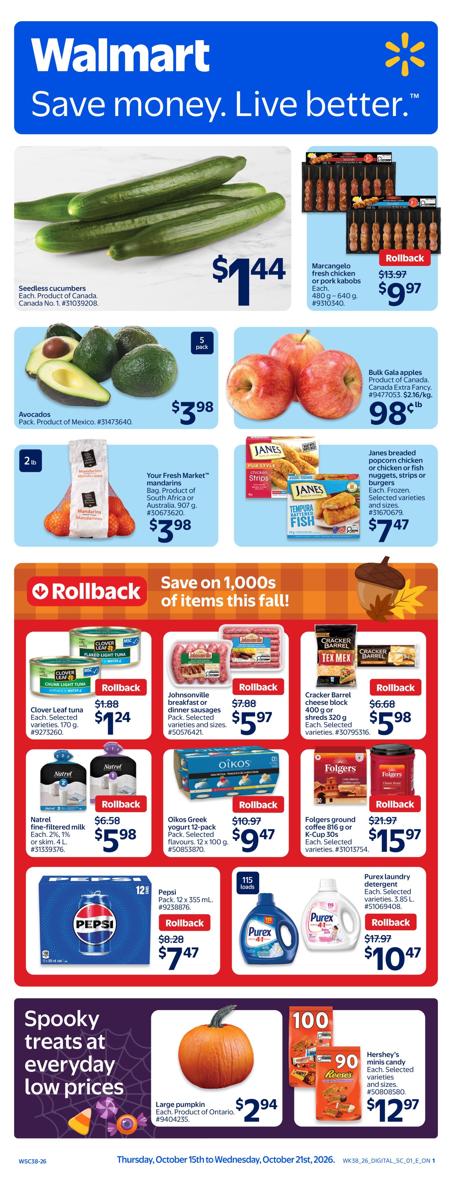 Walmart flyer page 1