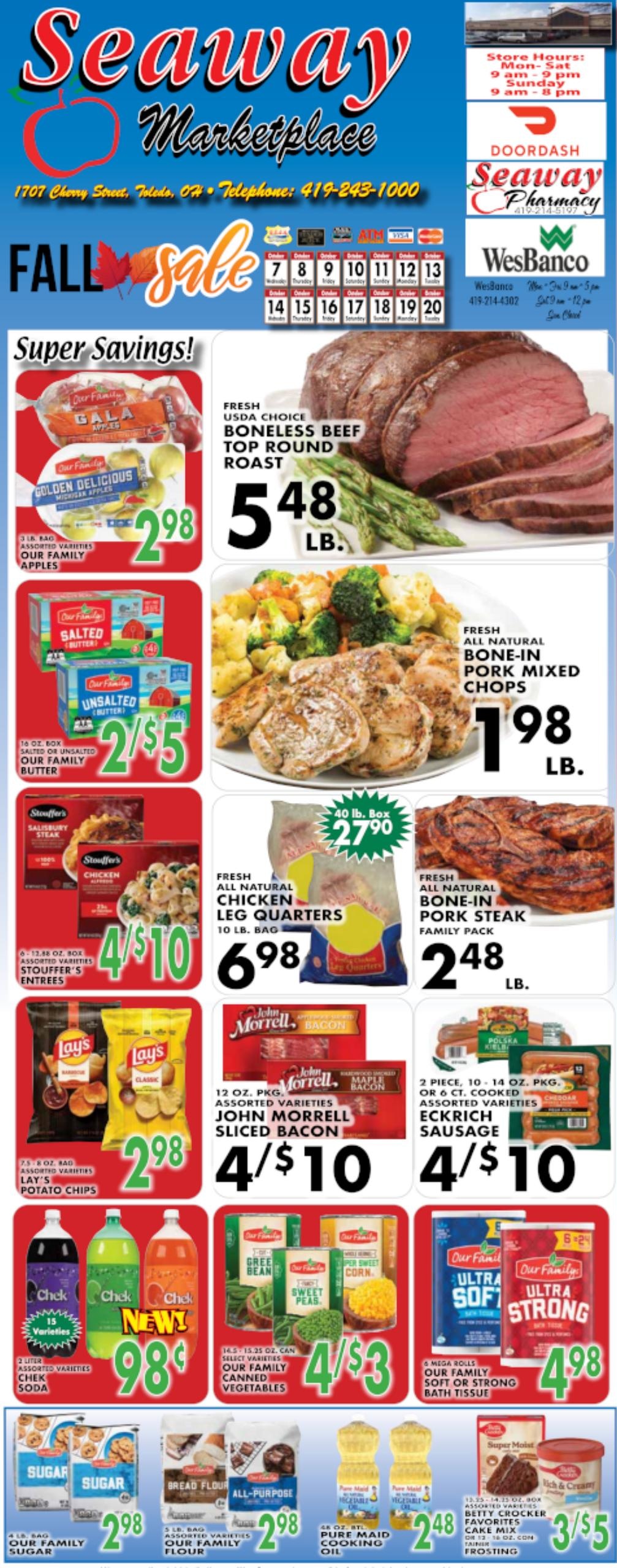Seaway Marketplace weekly ad page 1