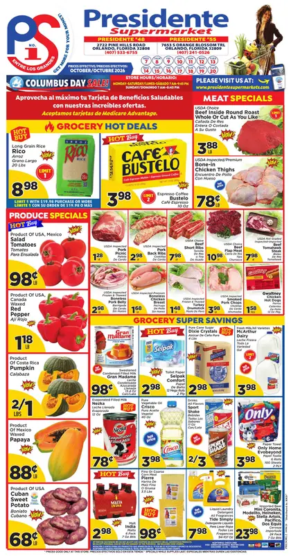 Presidente Supermarkets Indexed Weekly