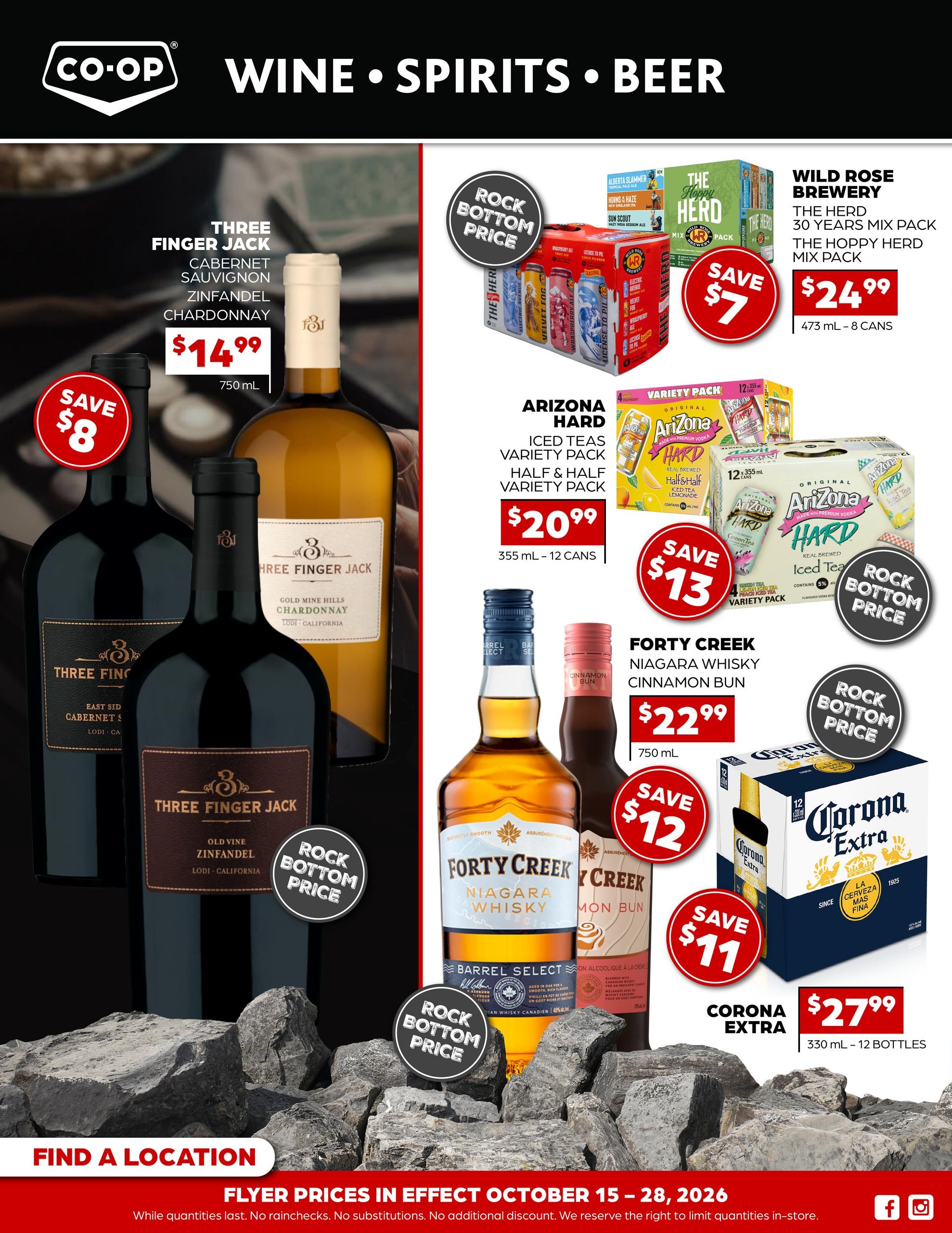 Co-op Liquor flyer page 1