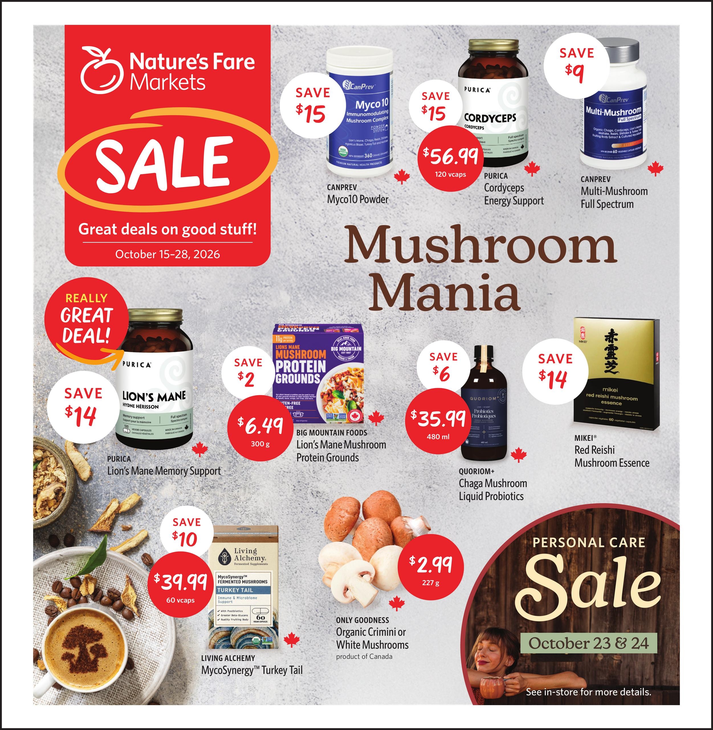 Nature's Fare Markets flyer page 1