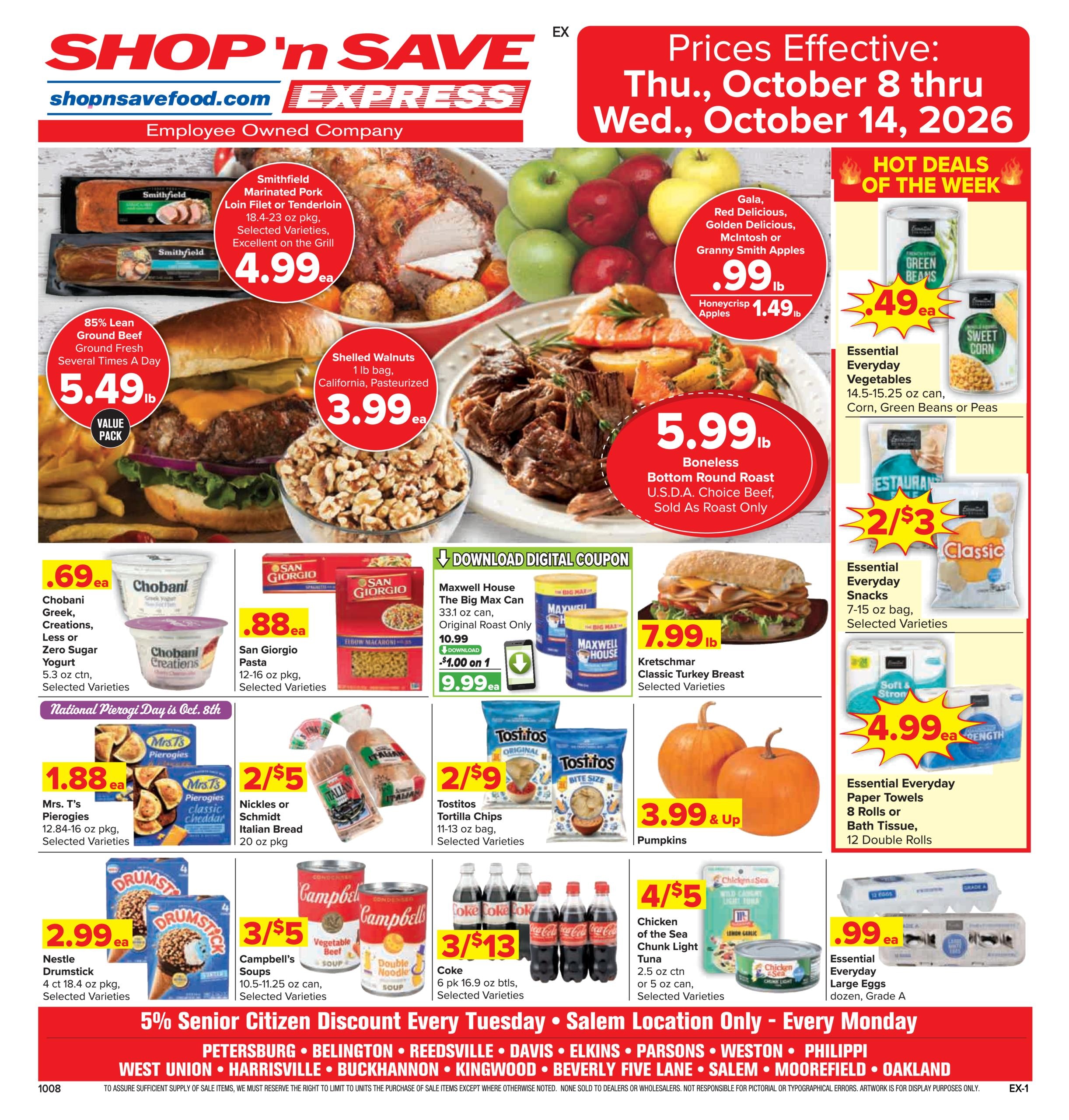 Shop 'n Save weekly ad page 1