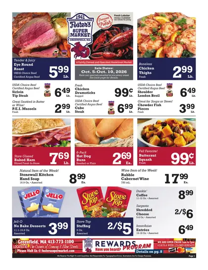 Foster's Super Market Indexed Weekly
