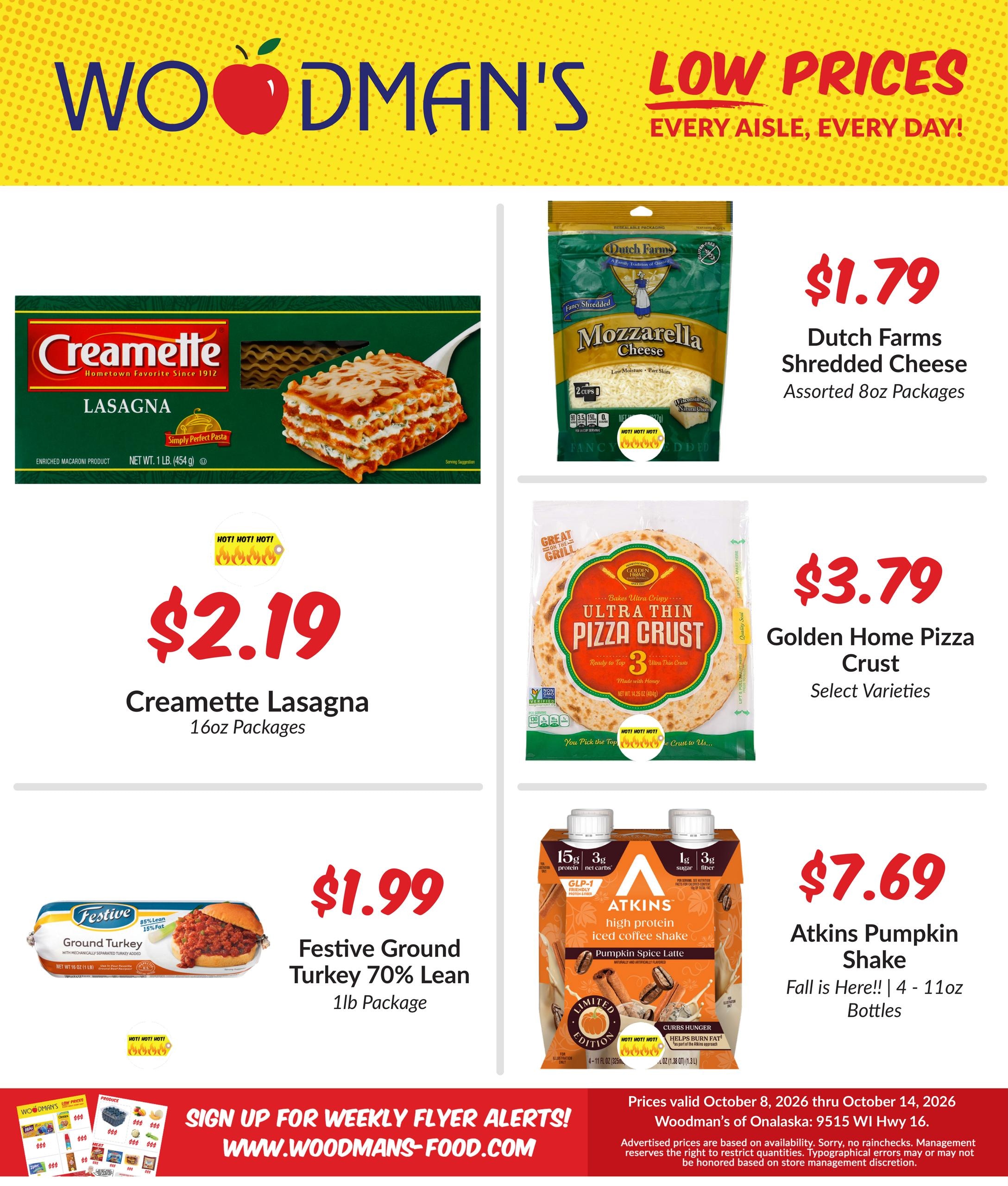 Woodman's Food Market weekly ad page 1