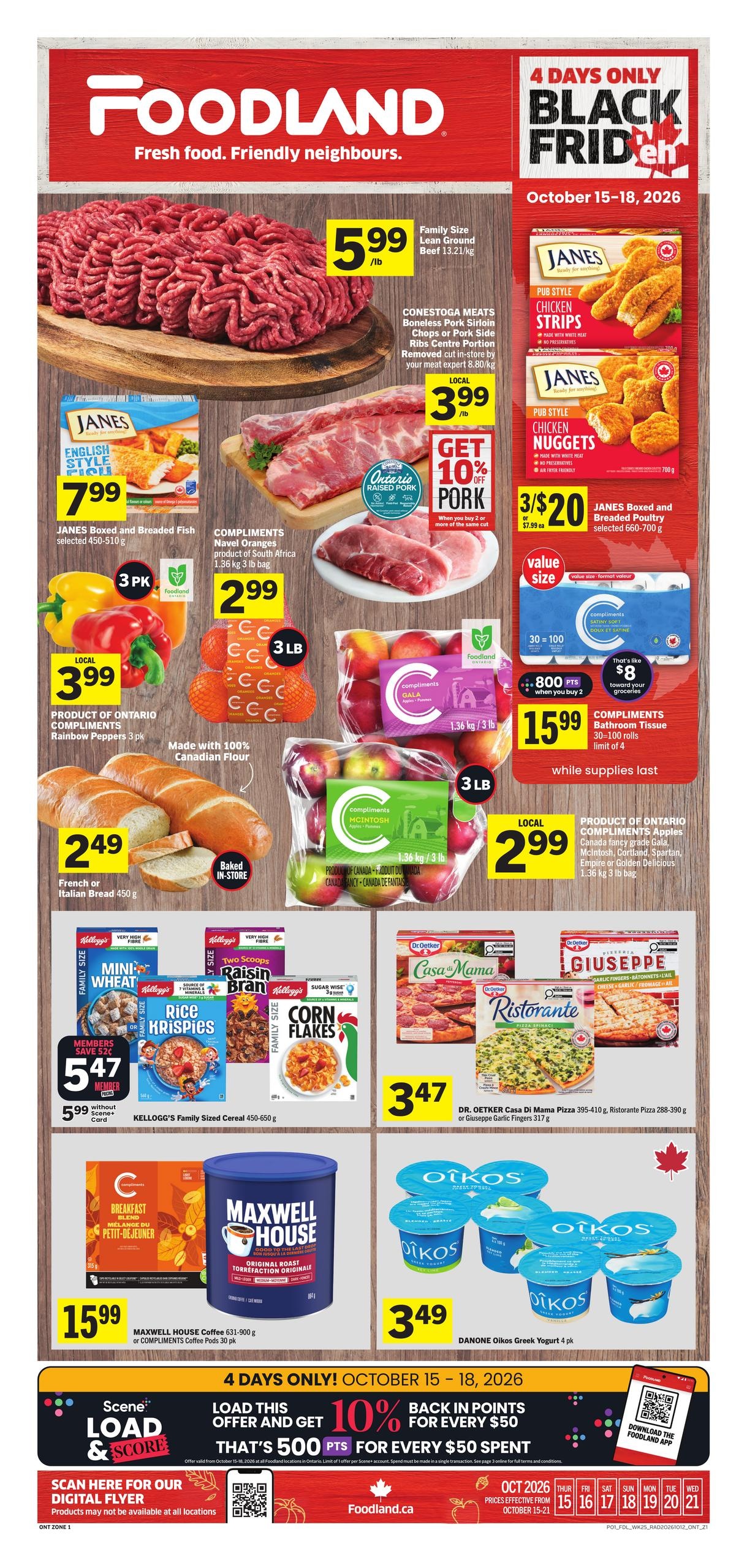 Foodland flyer page 1