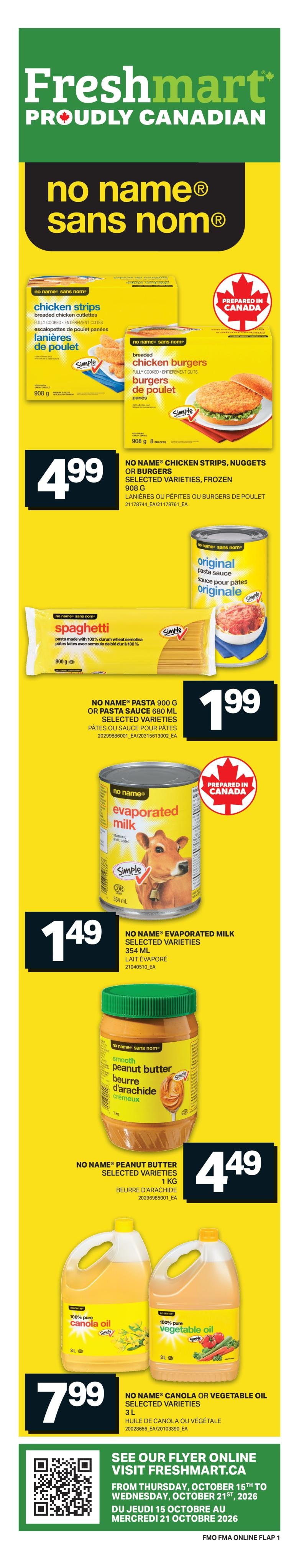 Freshmart flyer page 1
