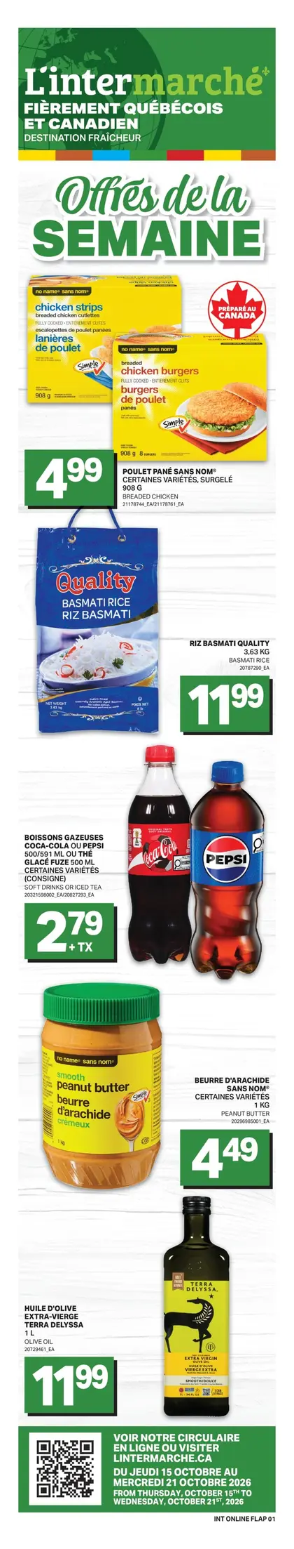 L'Inter-Marché International Weekly Flyer - Valid Thursday, October 15 - Wednesday, October 21