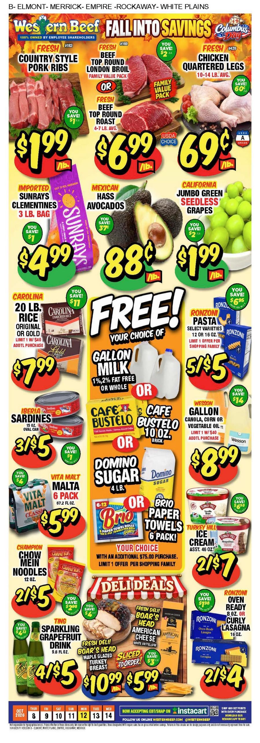 Western Beef weekly ad page 1