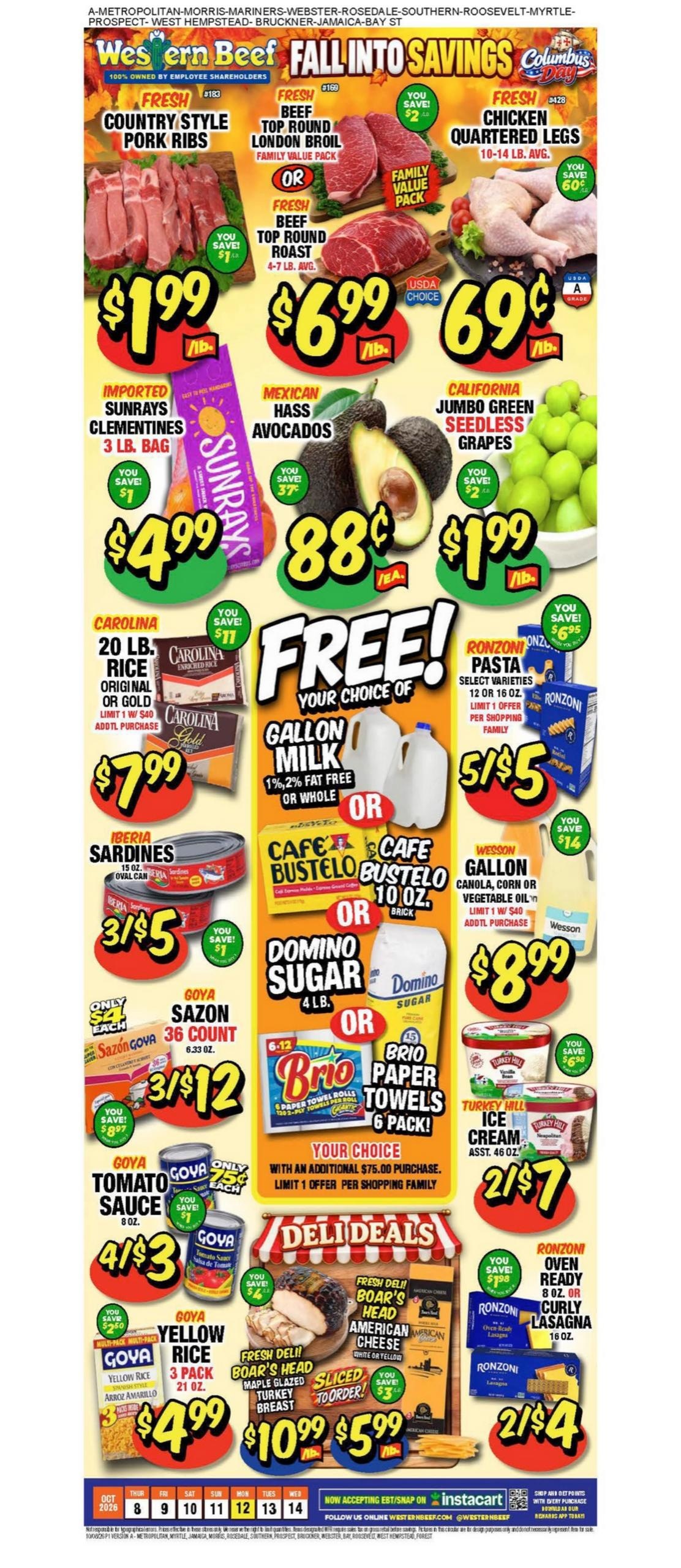 Western Beef weekly ad page 1