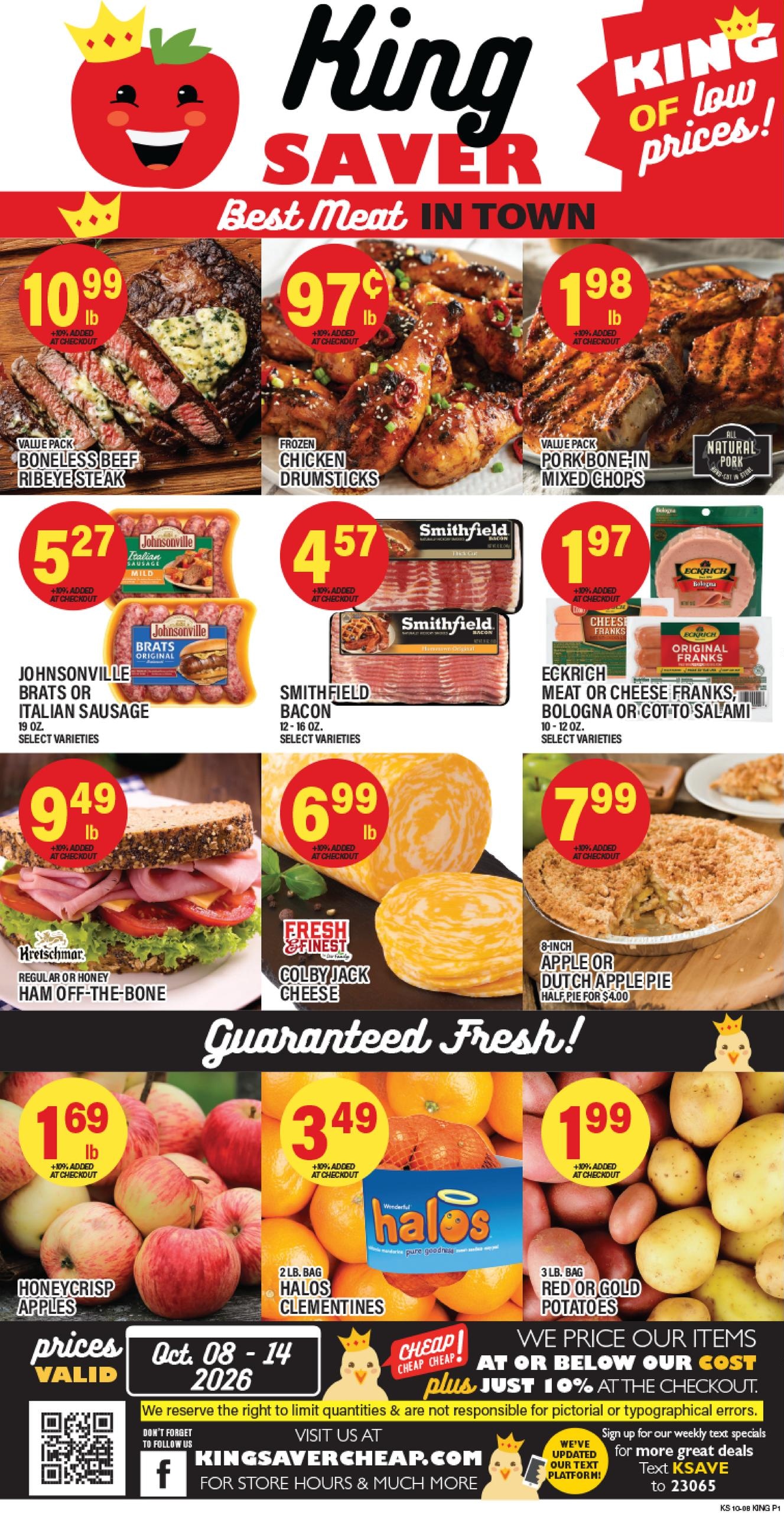 King Saver weekly ad page 1