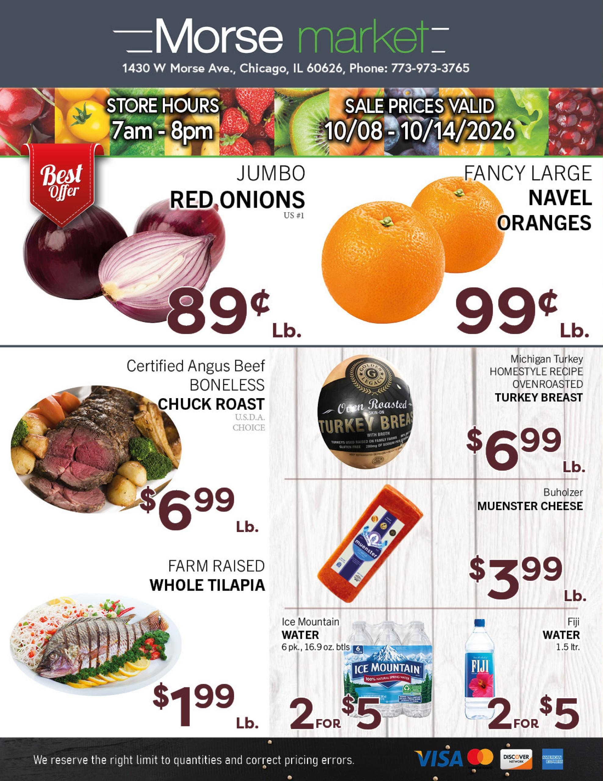 Morse Fresh Market weekly ad page 1