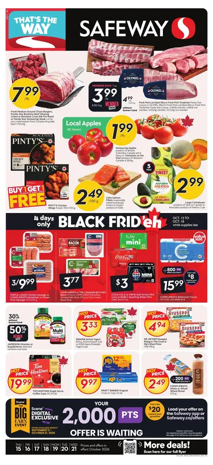 Safeway Weekly eFlyer 10/15 -10/21