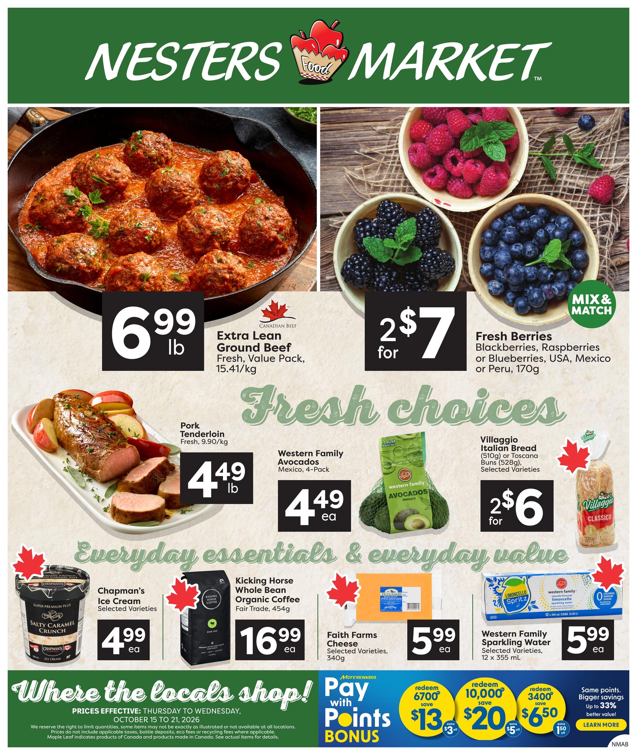 Nesters Market flyer page 1