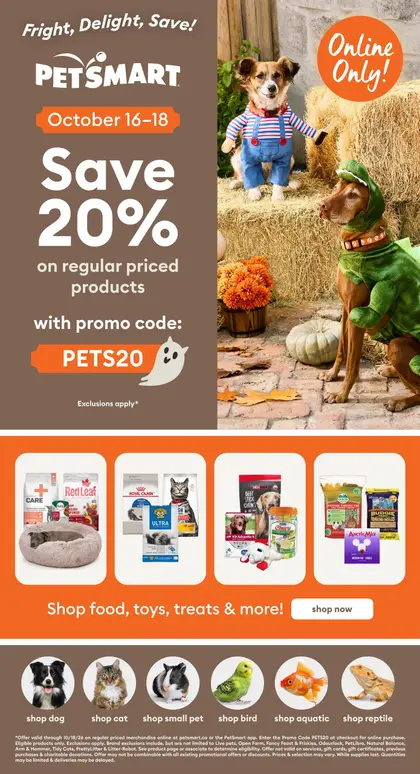 PetSmart October Sitewide
