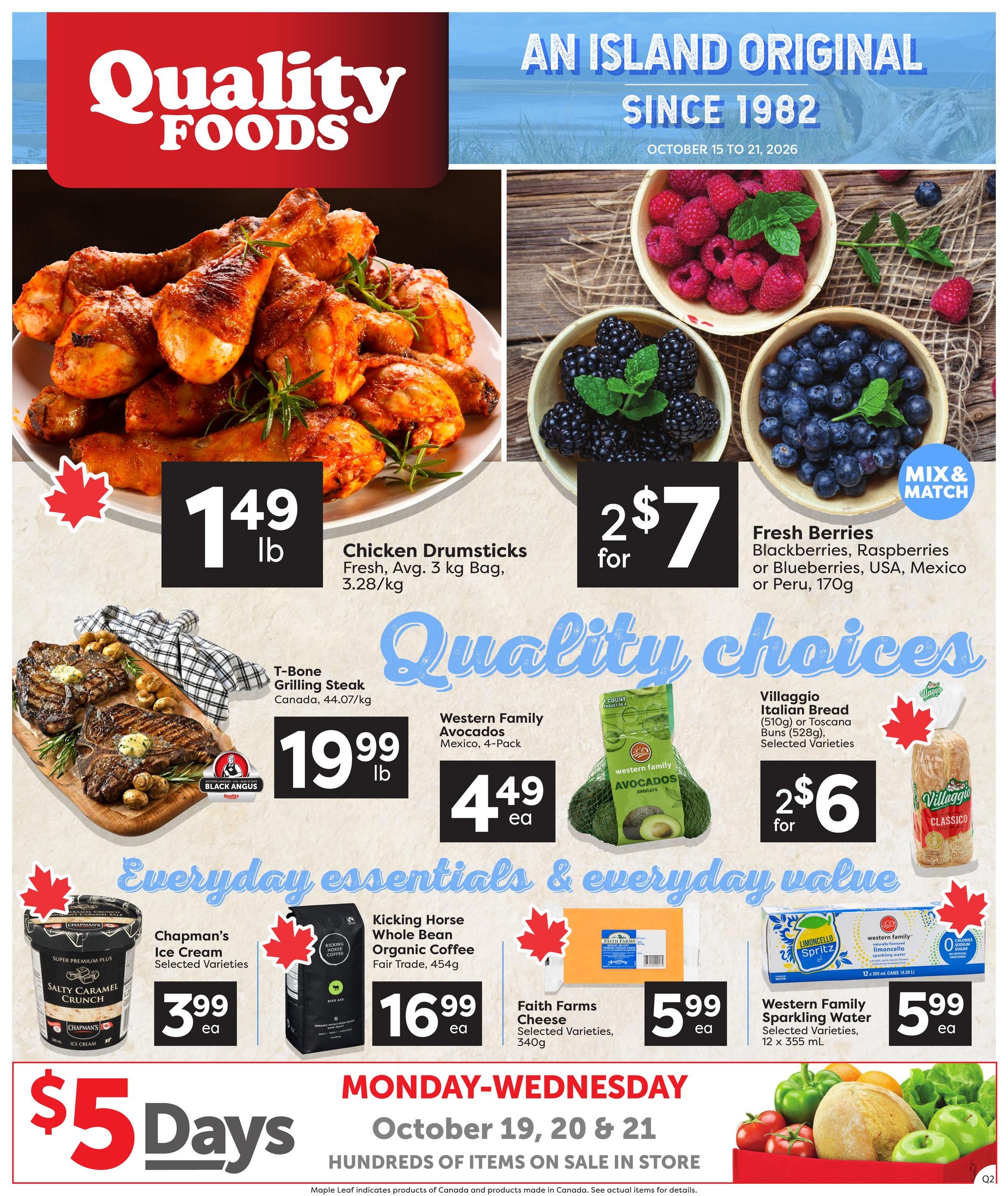 Quality Foods flyer page 1