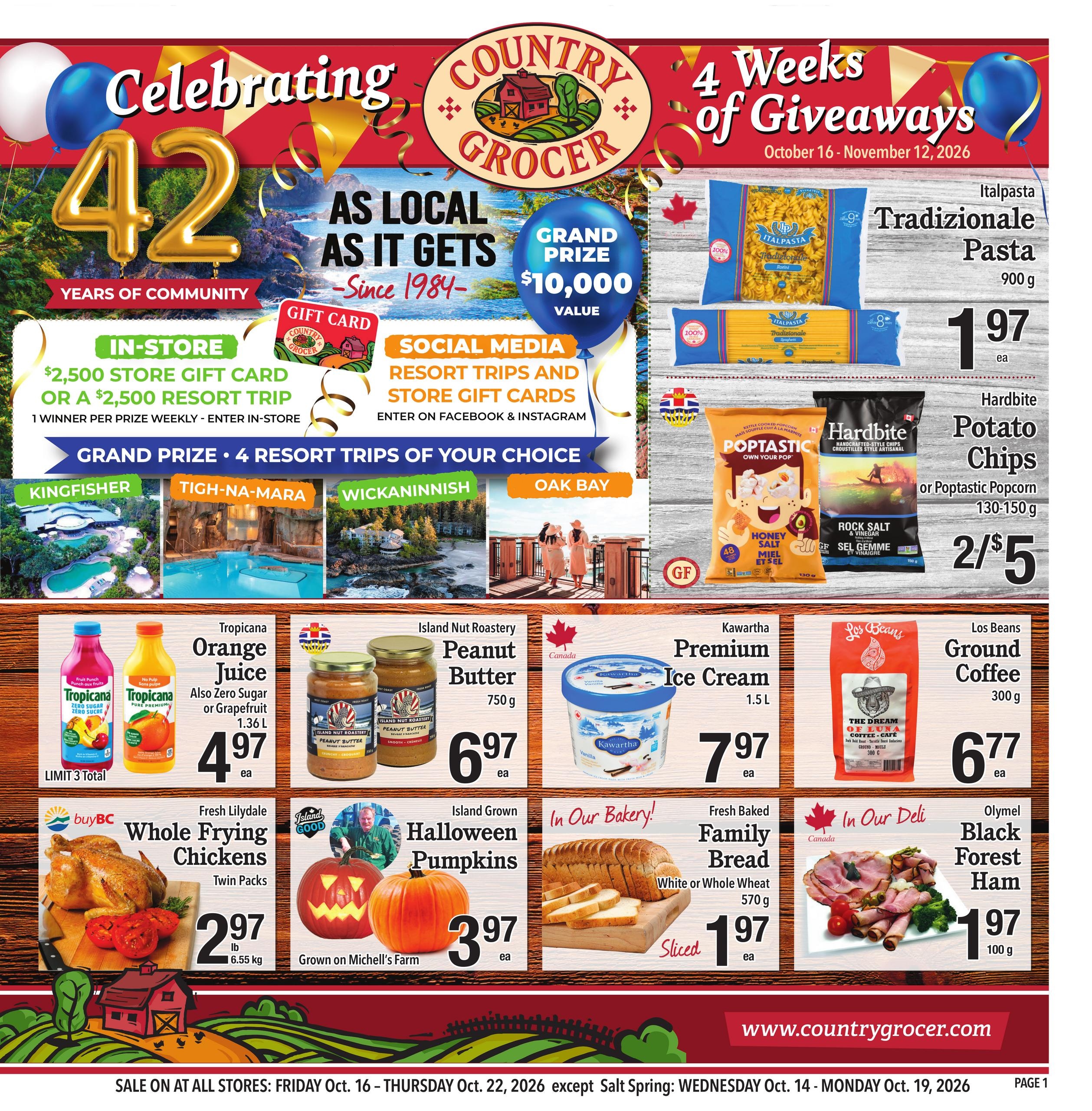 Country Grocer flyer page 1