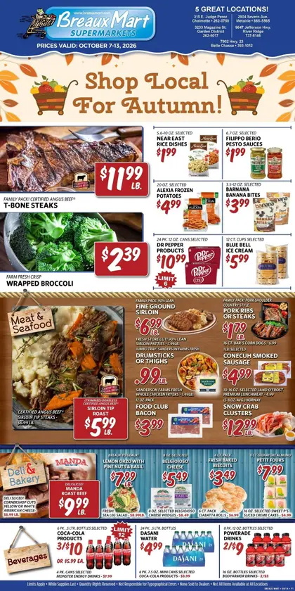 Breaux Mart Indexed Weekly