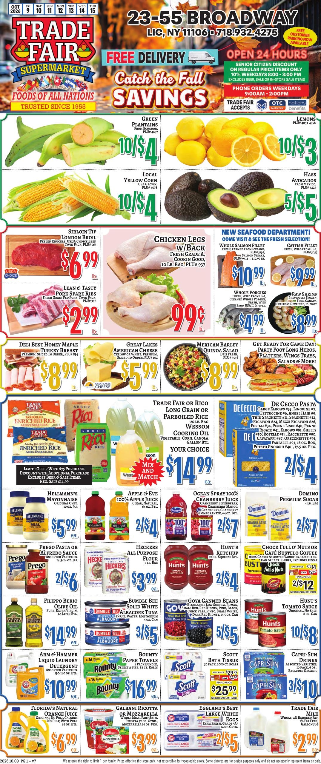 Trade Fair Supermarket weekly ad page 1