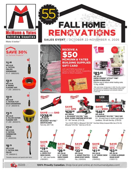 McMunn & Yates Building Supplies Flyer