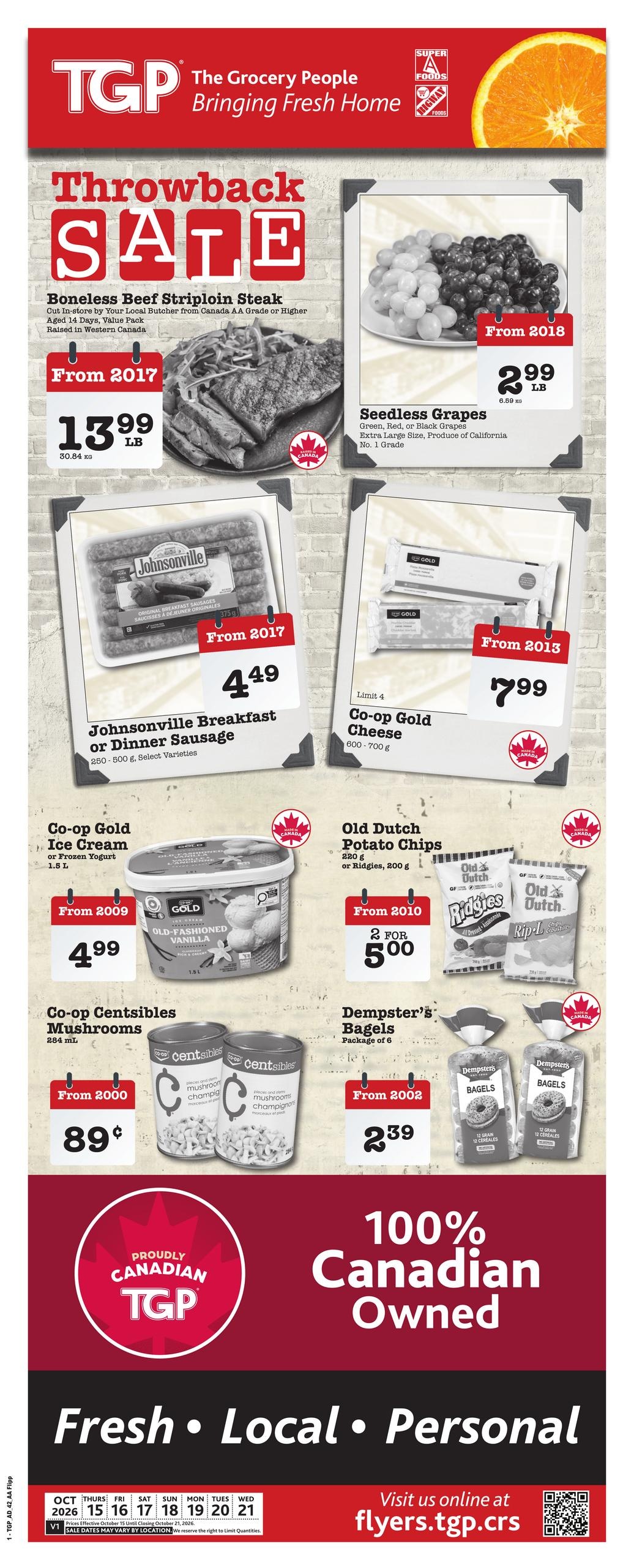 The Grocery People - TGP flyer page 1