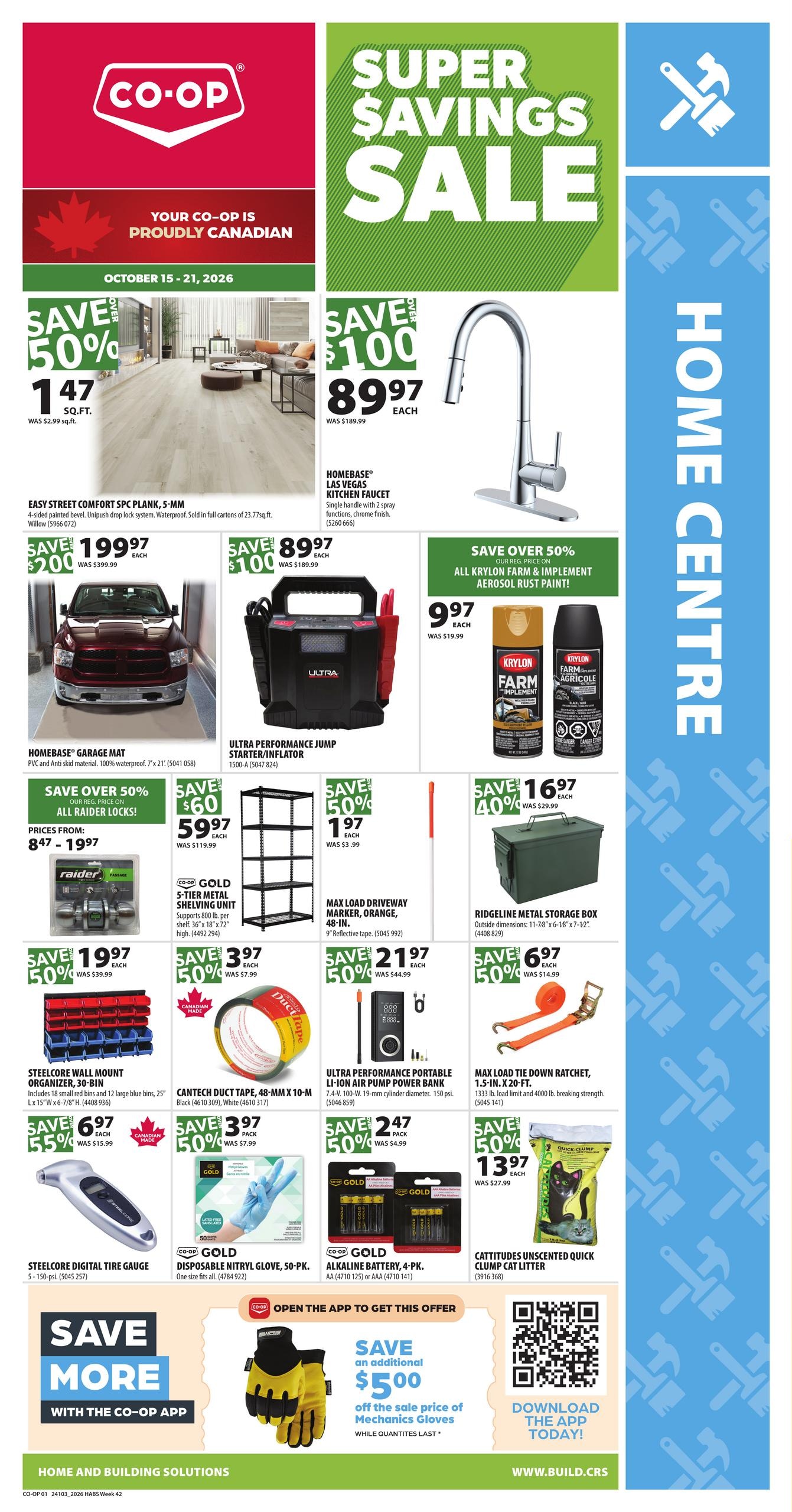Co-op Home Centre flyer page 1