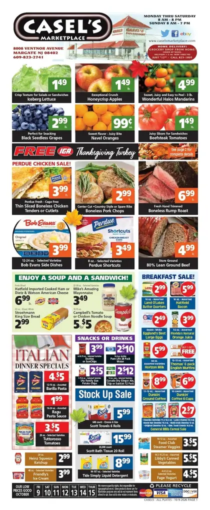 Casel's Marketplace Indexed Weekly