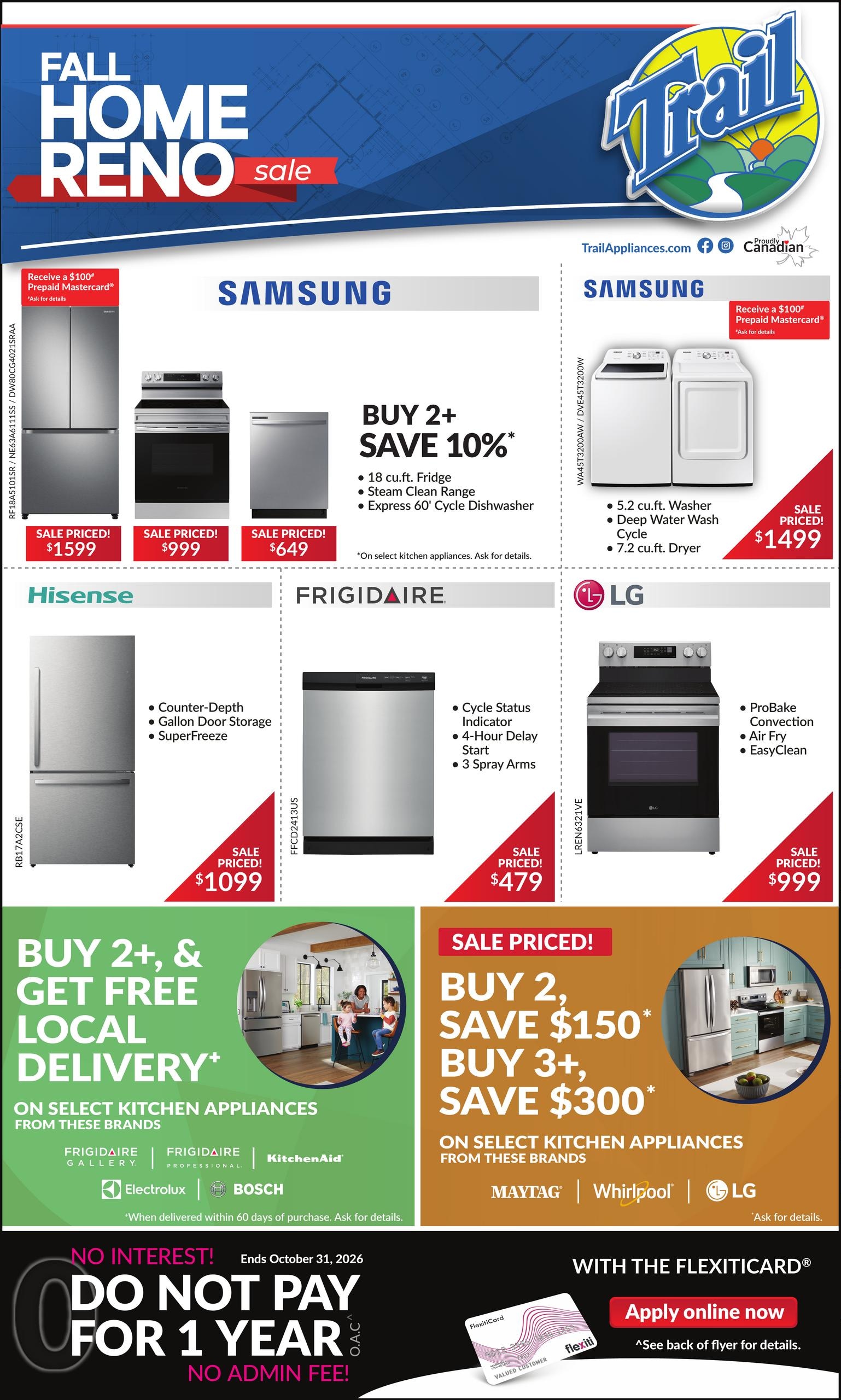 Trail Appliances flyer page 1