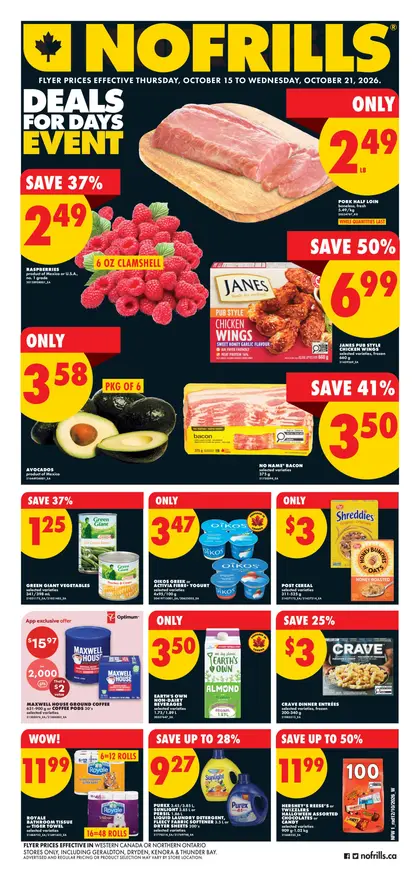 No Frills Weekly Flyer - Valid Thursday, October 15- Wednesday, October 21